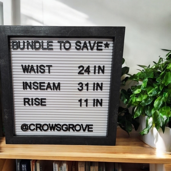 The Drop Frida Jeans Relaxed Carbon Wash Size 24" - Picture 9 of 10